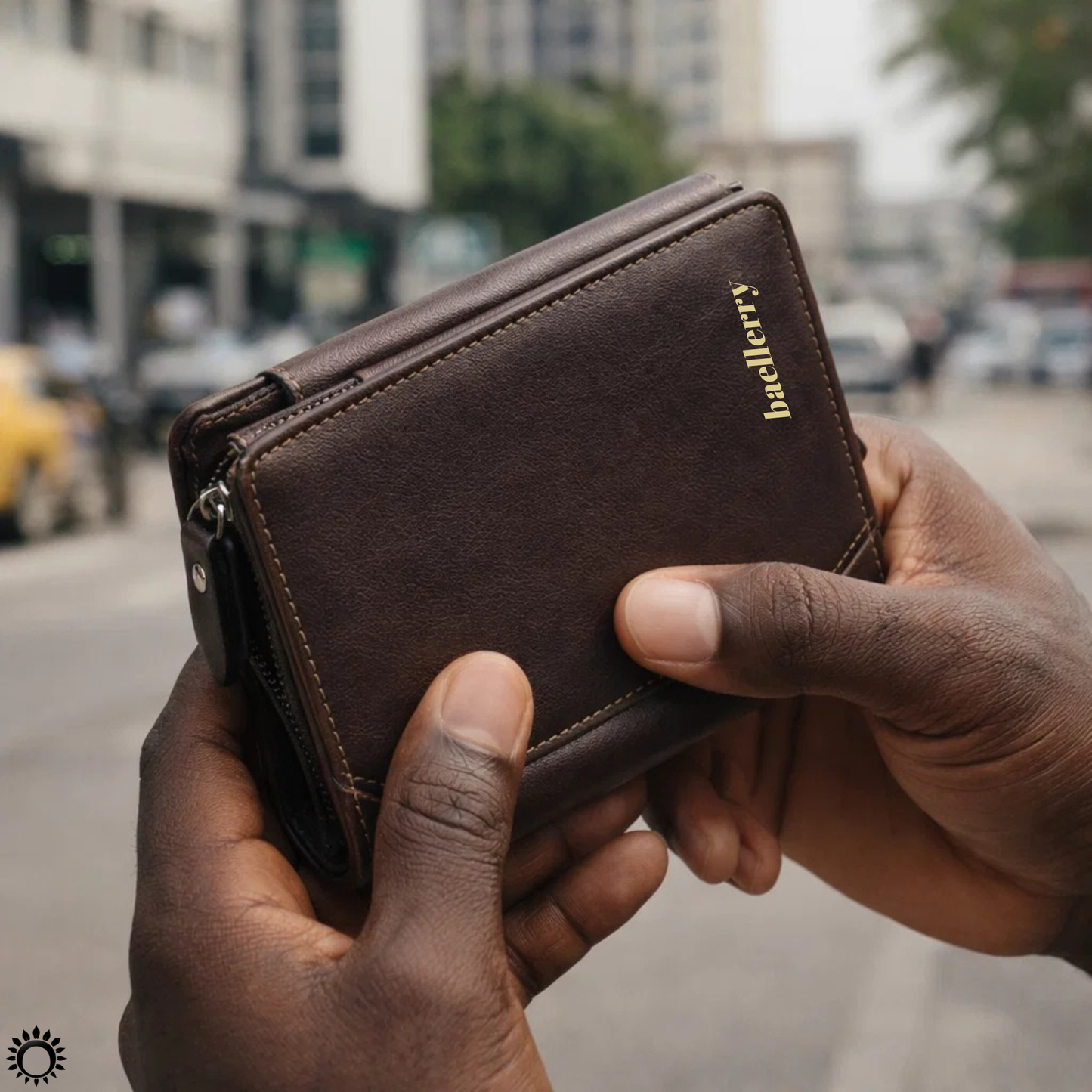 Portefeuille homme cuir — cadeau idéal, 12 compartiments