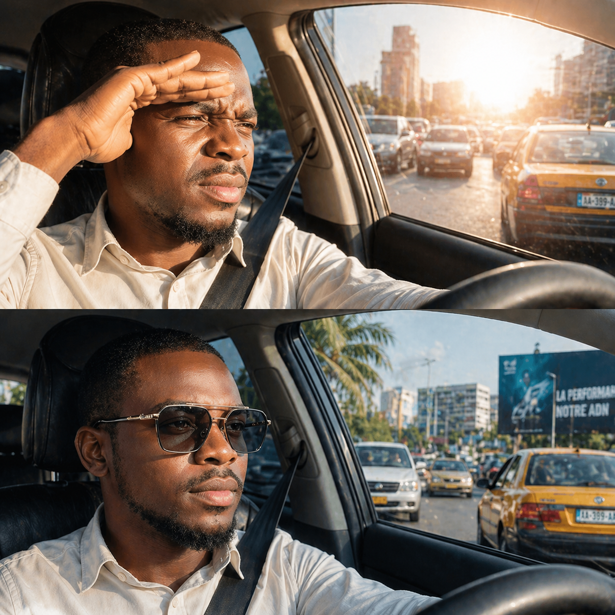 Lunettes Photochromiques — Verres Adaptables Jour & Nuit | Monture Métal Unisexe