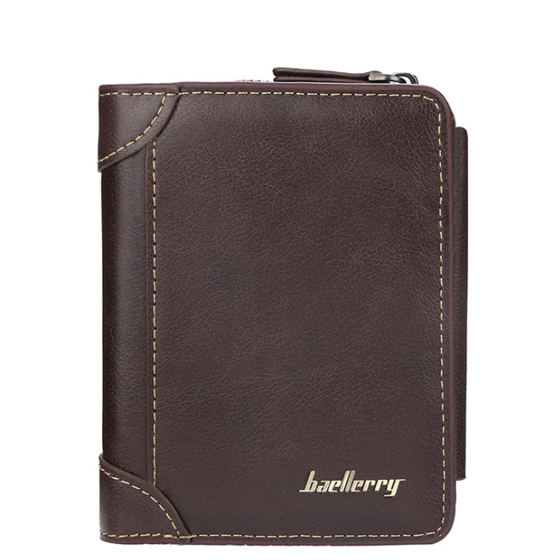 Portefeuille homme cuir — cadeau idéal, 12 compartiments
